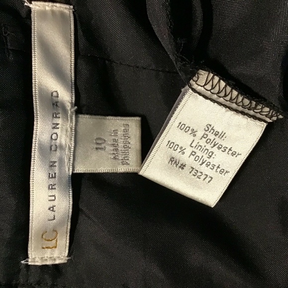 🦋Lauren Conrad Chiffon Purple Roses Wrap Dress - Picture 7 of 8